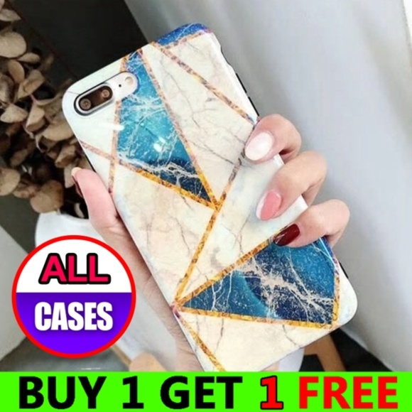 Accessories - *NEW iPhone X/XS Glossy Geometric Marble Case